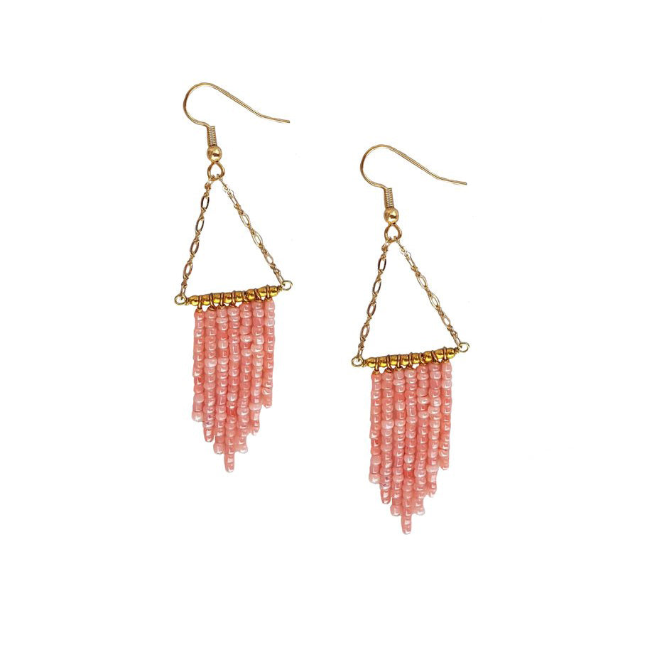 Redeeming Rains Coral Earrings