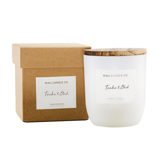 Tonka & Oud Medium Riau Candle