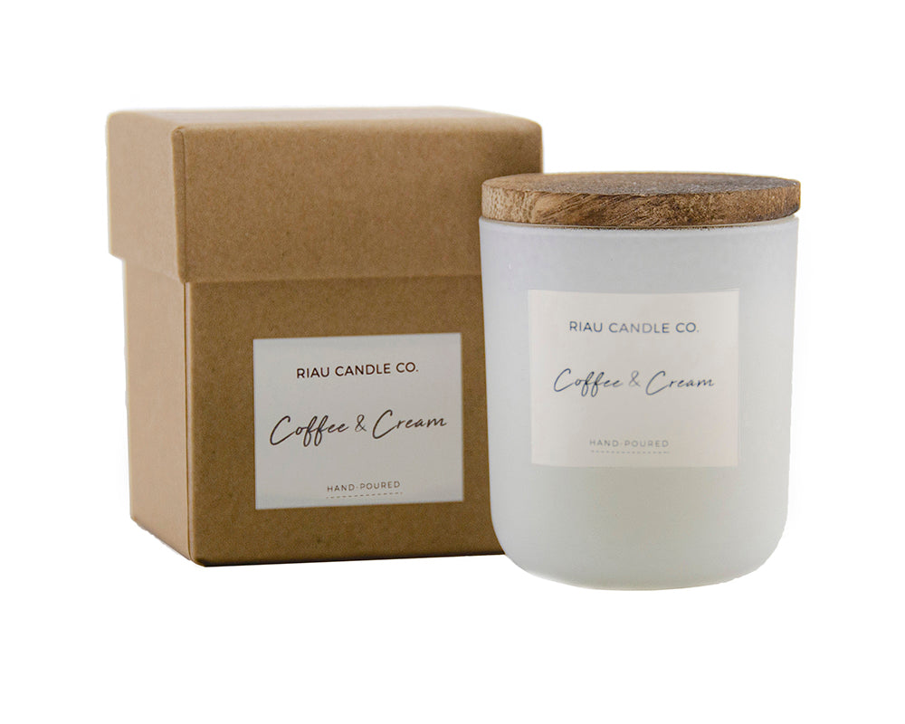 Small Riau Candle - Coffee & Cream