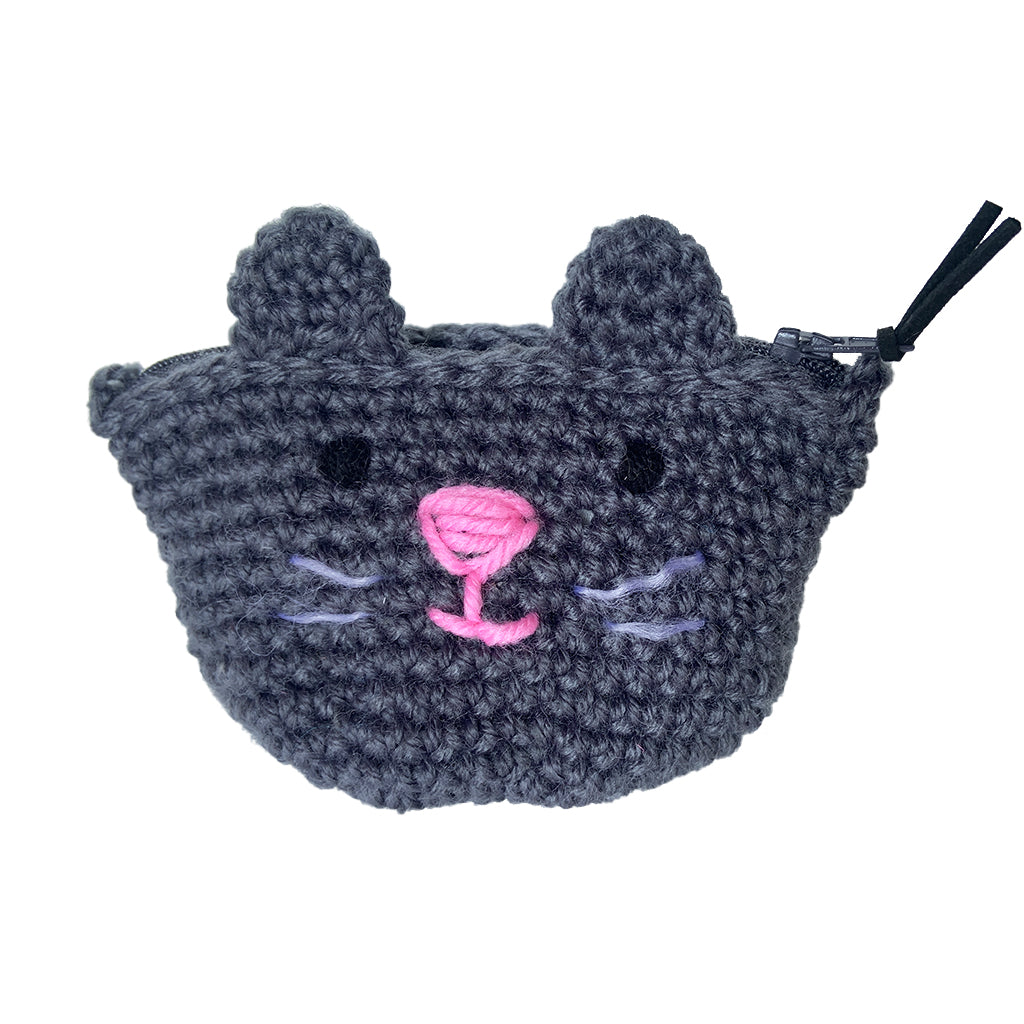 Crochet Kitten Coin Purse