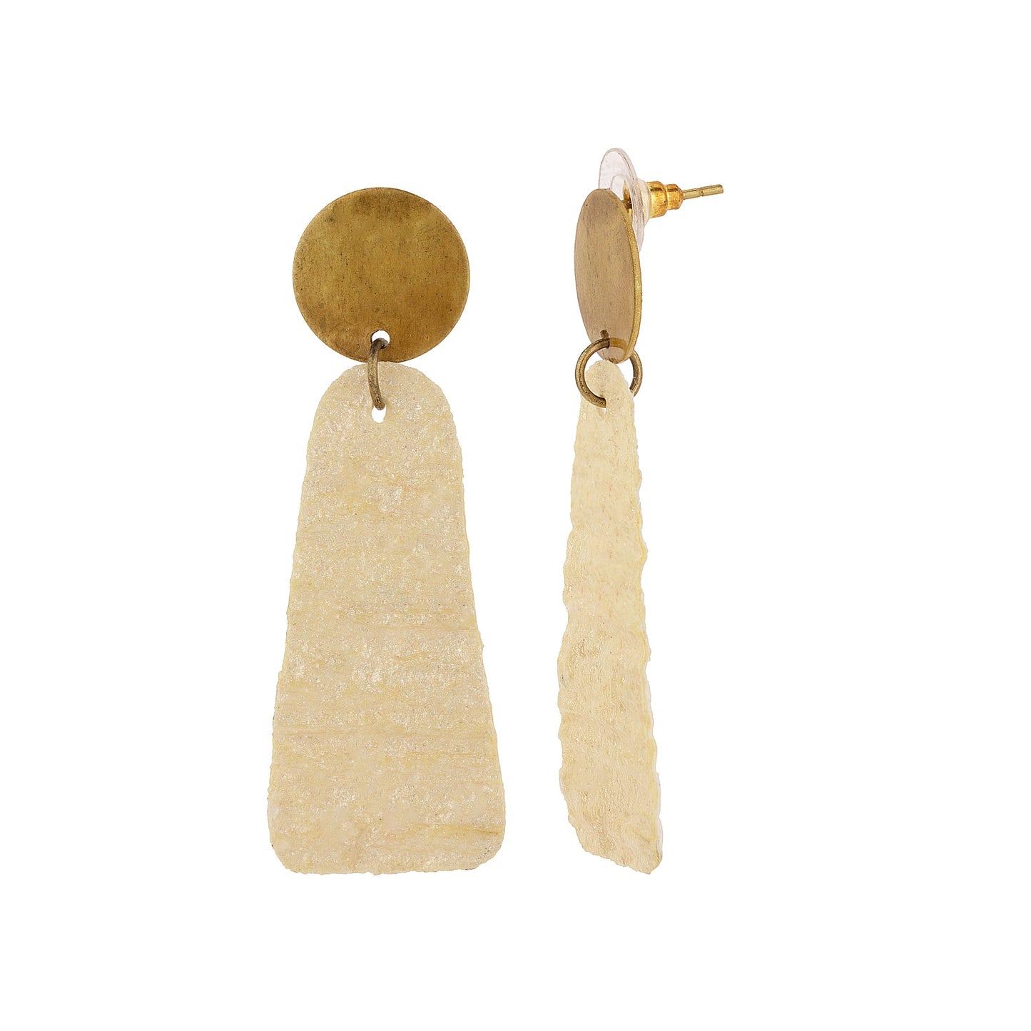 Champagne Crinkle Earrings