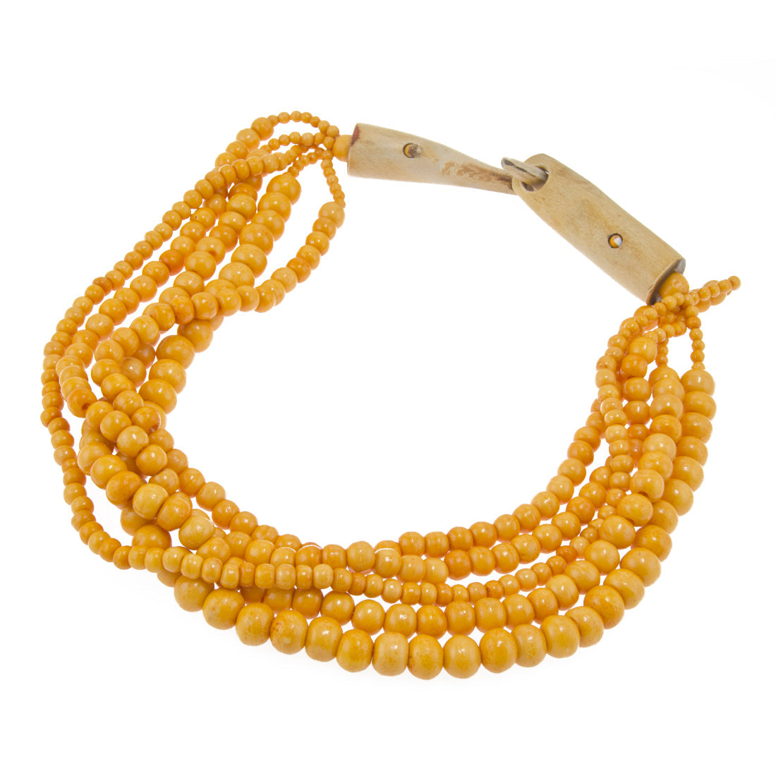 Shakti Beaded Necklace in Golden Rod