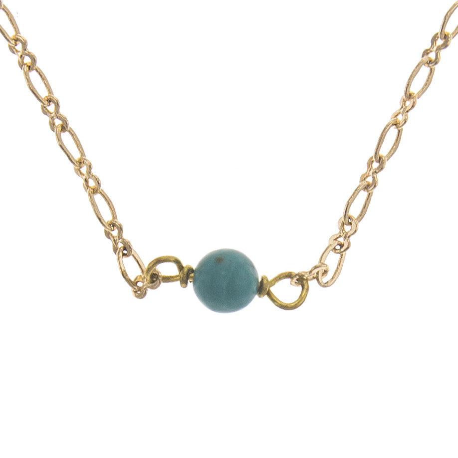 Tiny Turquoise Necklace