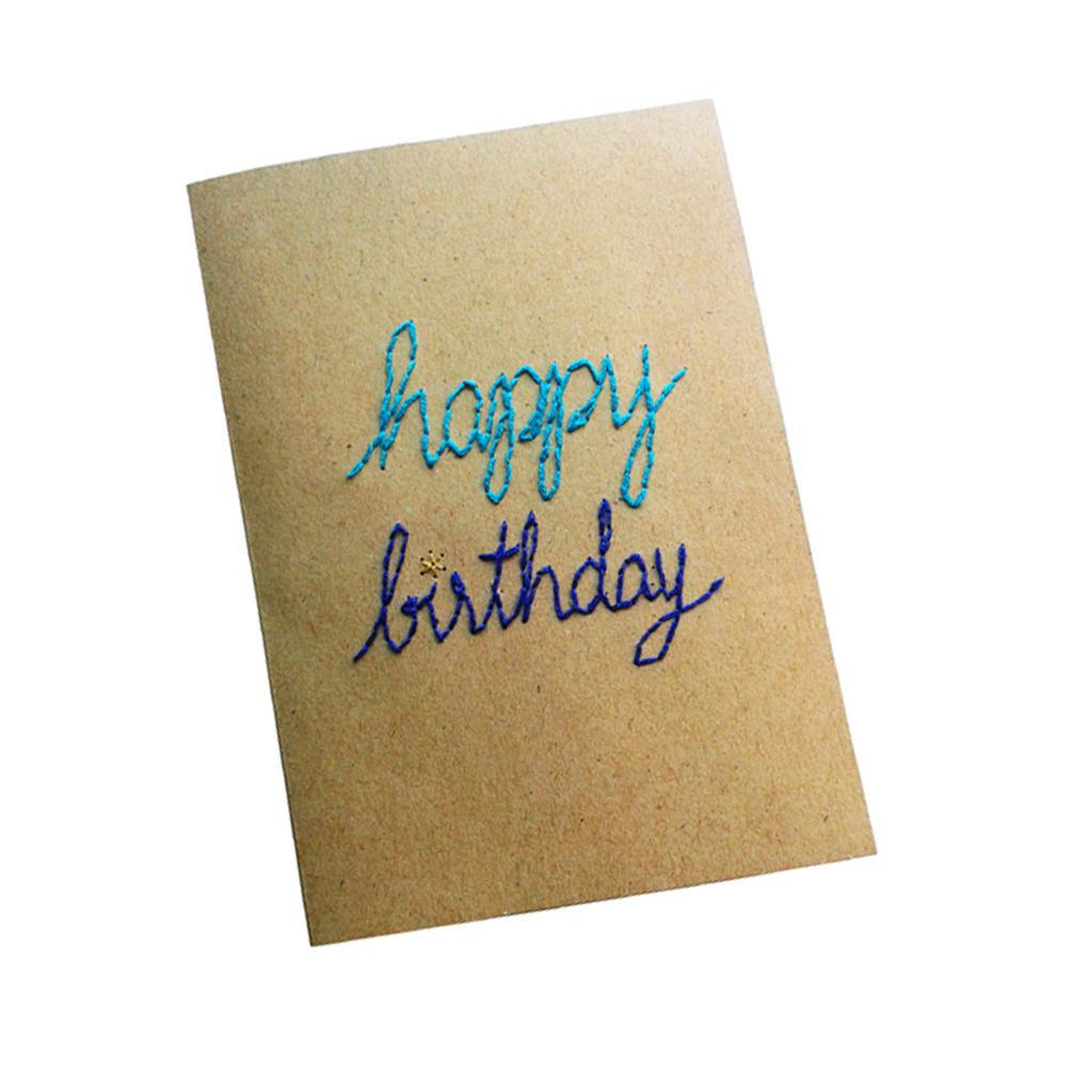 Blue Happy Birthday Card