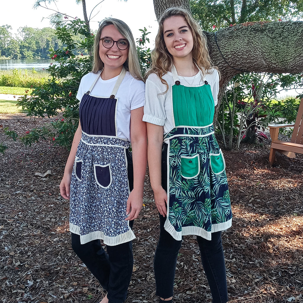 Green Cotton Apron