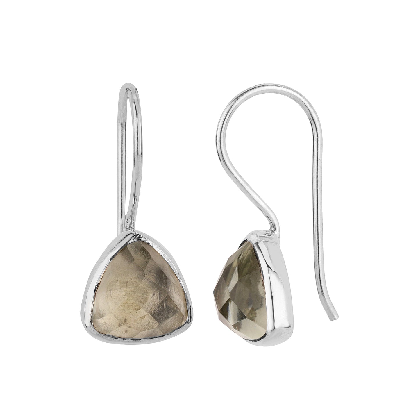 Green Amethyst Drop Earrings