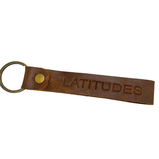 Leather Latitudes Keychain
