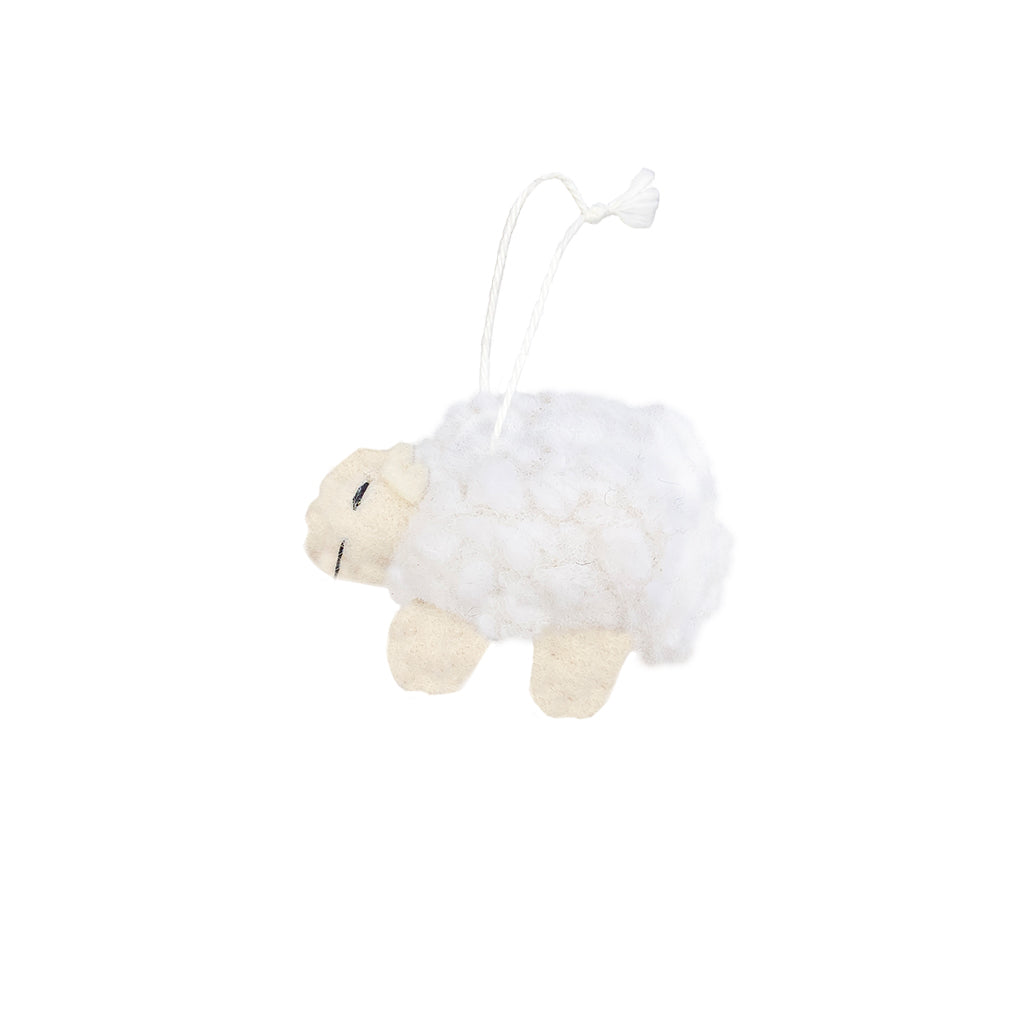 Fuzzy Sheep Ornament