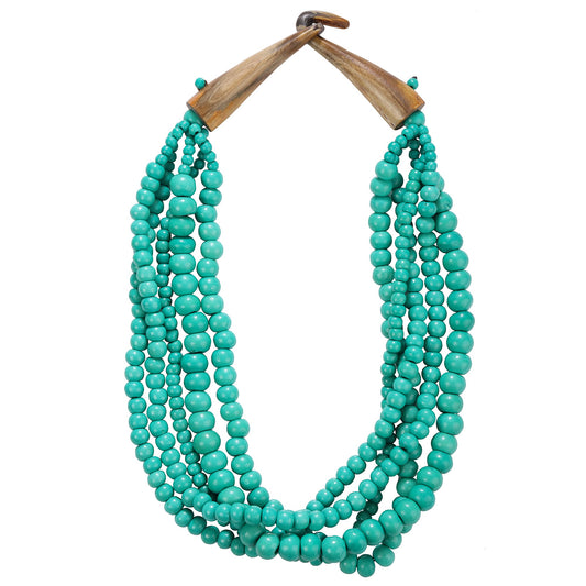 Shakti Beaded Necklace in Jade