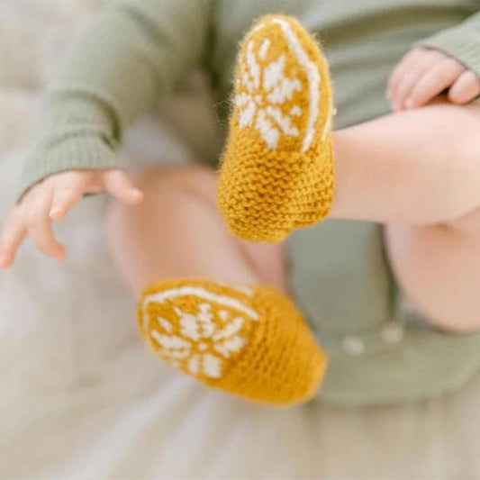 Hand-Knit Baby Slippers