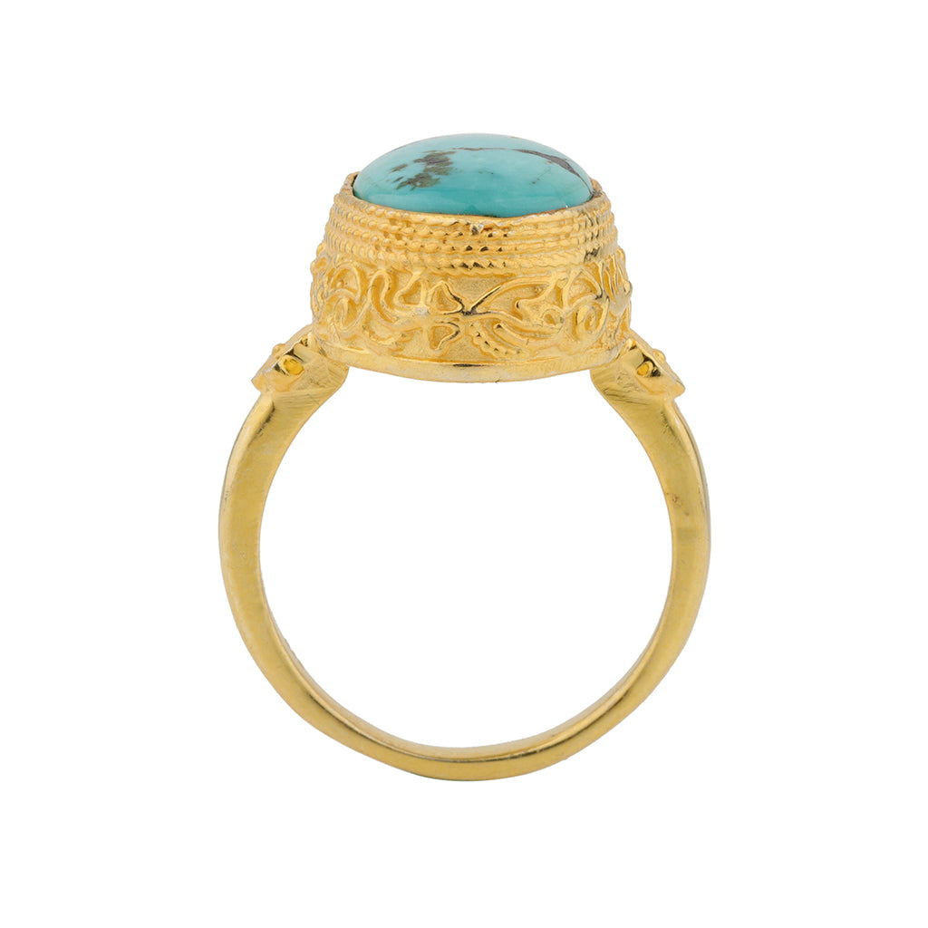 Gold Turquoise Ring