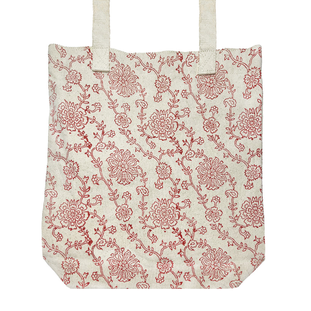 Red Gulbahar Cotton Tote