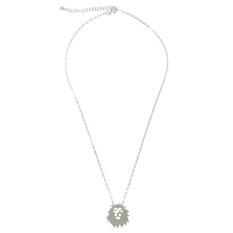 Lion's Heart Silver Necklace