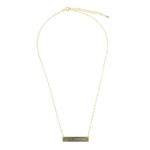 Courage Brass Necklace