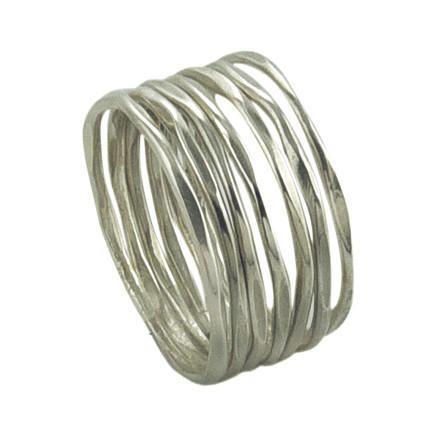 Thin Stacking Rings - Sterling Silver - Size 7.5