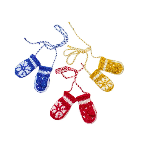 Mini Mittens Ornament - Assorted Colors