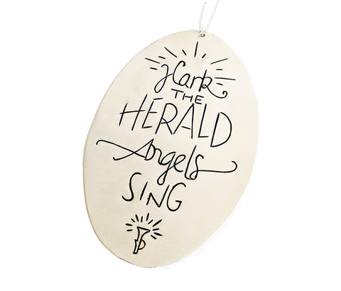 Hark the Herald Tin Ornament