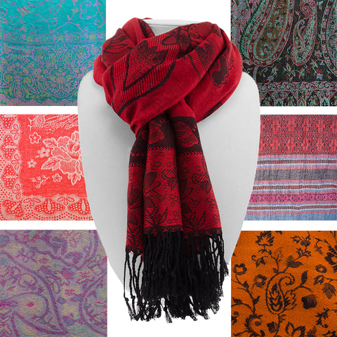 Pashmina Cashmere Scarf - Assorted Styles